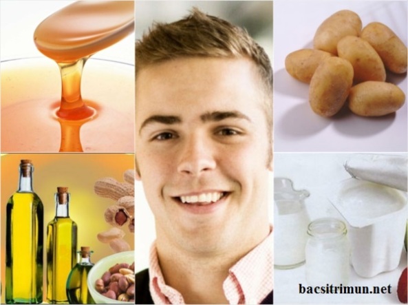 Biện pháp trị mụn nam giới hiệu quả bằng mật ong, sữa chua, dầu phộng,khoai tây